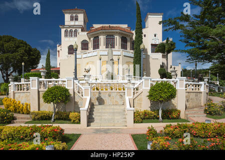 TERRACED FORMAL GARDENS MUSEO CASTILLO SERRALLES (©PEDRO ADOLFO DE CASTRO 1930) EL VIGIA HILL PONCE PUERTO RICO Stock Photo