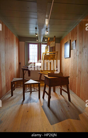 Interior of Rembrandt House Museum in Amsterdam, Netherlands Stock Photo