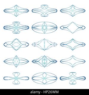 Calligraphic design elements and page decoration. Vector. Stock Vector