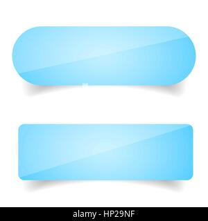 Epmty button set vector Stock Vector