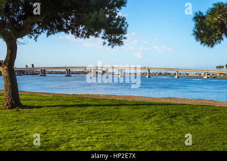 Mission Bay Park in the early morning. San Diego, California, USA. Stock Photo