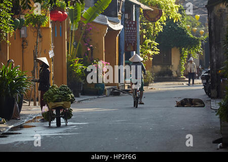 Street scene, Hoi An (UNESCO World Heritage Site), Vietnam Stock Photo