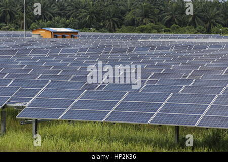 solar farm in Malaysia Stock Photo