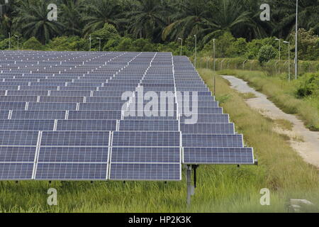 solar farm in Malaysia Stock Photo