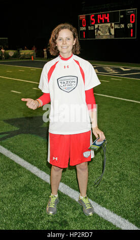Sarah Ramos at the Tazon Latino V flag football game at Super Bowl NFL Experience at the Dallas Convention Center on February 2, 2011 in Dallas, Texas. Photo by Francis Specker Stock Photo