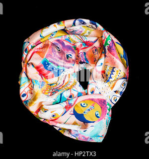 Scarf multicolored clothes Stock Photo