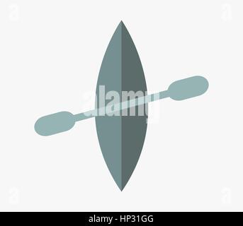 Canoe icon Stock Vector