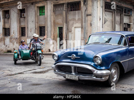 Street scene, in Neptuno street, Centro Habana District, La Habana, Cuba Stock Photo