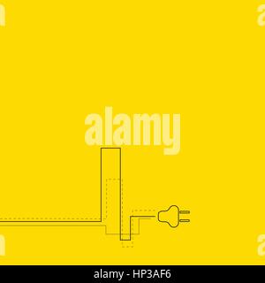 Abstract background with plug Stock Vector