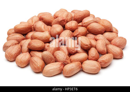 Peanuts, isolated on the white background, clipping path included. Stock Photo