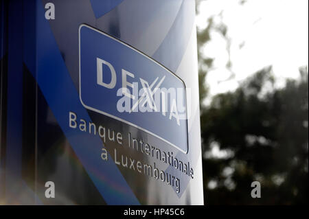 View of Dexia International Bank (BIL) headquater in Luxembourg city. 23 september 2010. Photo/Nicolas Bouvy Stock Photo