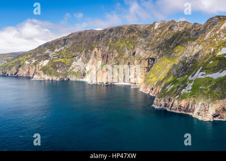 Slieve League cliffs near Carrick in county Donegal, Ireland, Europe. Stock Photo