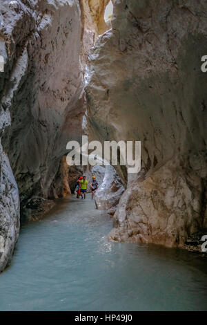 Saklikent Gorge Fethiye Turkey - Saklikent Kanyonu Fethiye Stock Photo