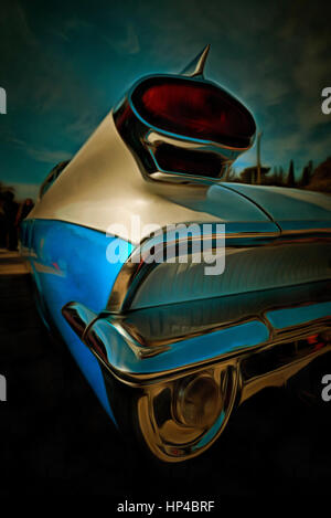 Tail lights of 1959 Oldsmobile Dynamic 88 Stock Photo