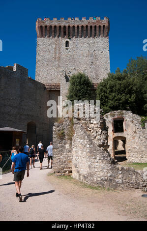 Castle of Castiglione del Lago, Perugia, Umbria, Italy Stock Photo