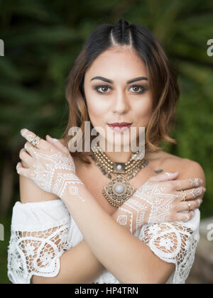 young woman with body painting on her face, ugly scary clown, Halloween  topic Stock Photo - Alamy