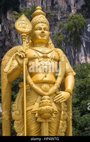 Murugan Statue at the entrance of Batu Caves near Kuala Lumpur, Malaysia Stock Photo