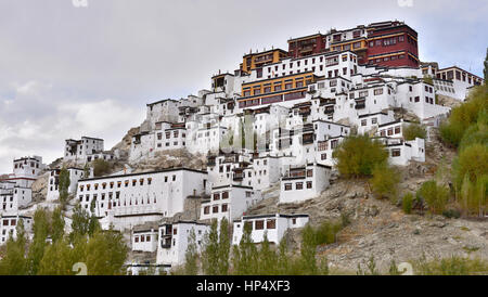 View of Thiksey Monastry India Stock Photo