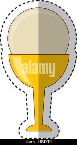 first communion chalice icon vector illustration design Stock Vector