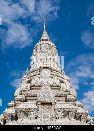Stupa of King Norodom Suramarit detail, Phnom Penh Royal Palace Stock Photo