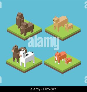 Isometric concept with icon design, vector illustration 10 eps graphic. Stock Vector