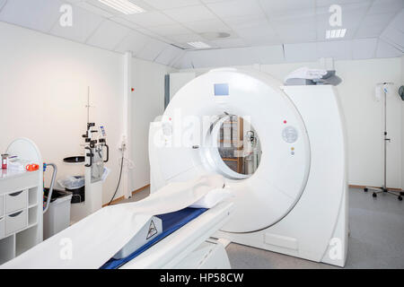 MRI Machine In Hospital Stock Photo