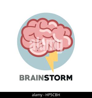 Brainstorm concept with icon design, vector illustration 10 eps graphic. Stock Vector