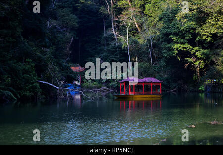 Sanming. 18th Feb, 2017. Photo taken on Feb. 18, 2017 shows spring scenery of the Sanyuan National Forest Park in Sanming City, southeast China's Fujian Province. Credit: Wei Peiquan/Xinhua/Alamy Live News Stock Photo