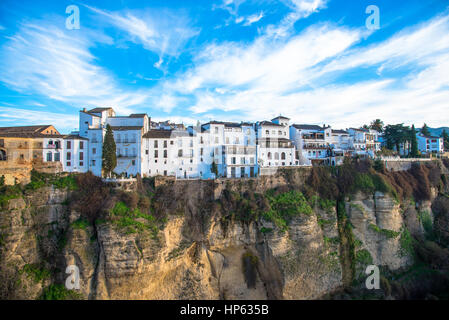 view at Ronda and cliffs  Andalucia, Spain Stock Photo