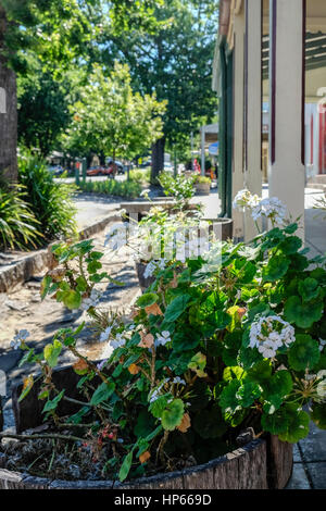 Main Street of historic town of Yackandandah, Victoria, Australia Stock Photo