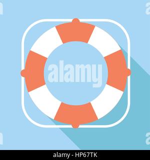 Lifebuoy vector icon Stock Vector