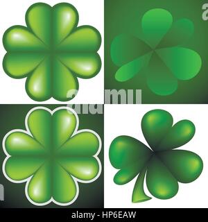 green clover leaf Stock Vector