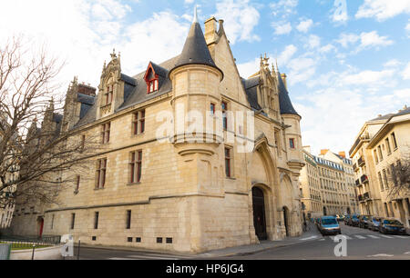 The Hotel de Sens, Paris, France , is in between late Gothic and early Renaissance style, and now houses the Forney art library.It was built between 1 Stock Photo