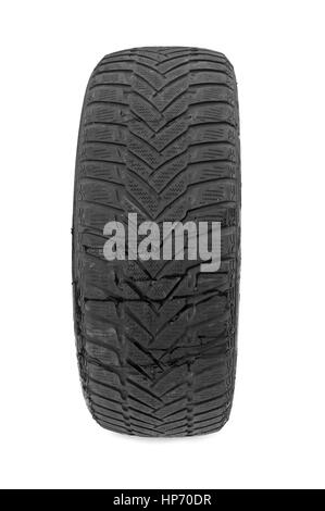 car tire isolated on white background Stock Photo