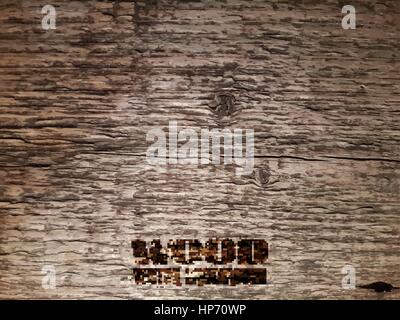 Vector Old Wood Realistic Texture, Dark Wooden Background for Your Design Stock Vector