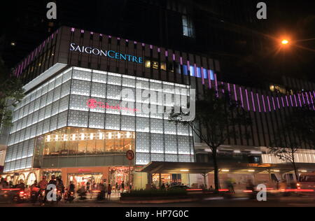 People visit Saigon Centre Takashimaya department store in Ho Chi Minh City Vietnam Stock Photo