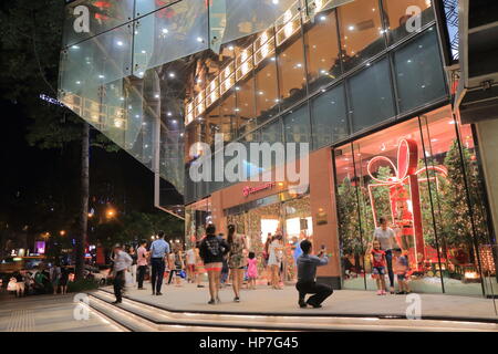 People visit Saigon Centre Takashimaya department store in Ho Chi Minh City Vietnam Stock Photo