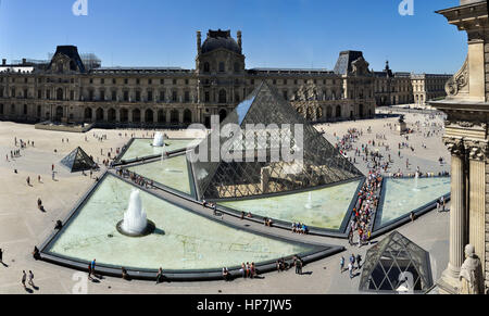 LOUVRE MUSEUM, PARIS, FRANCE Stock Photo