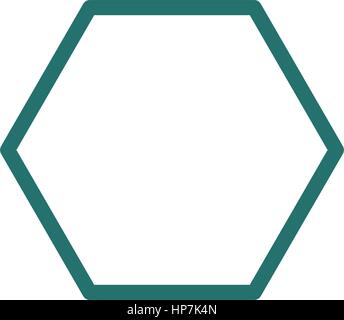 Hex icon Stock Vector