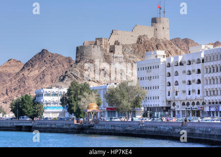 Muthra Fort, Muscat, Oman, Middle East, Asia Stock Photo