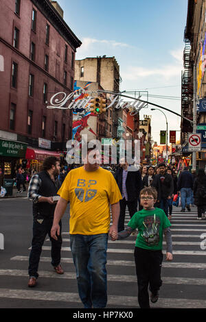 little italy entrance, Brooklyn, nyc Stock Photo