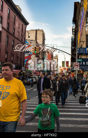 little italy entrance, Brooklyn, nyc Stock Photo