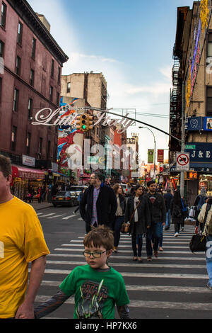 little italy entrance, Brooklyn, nyc Stock Photo