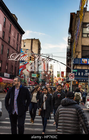 little italy entrance, Brooklyn, nyc Stock Photo