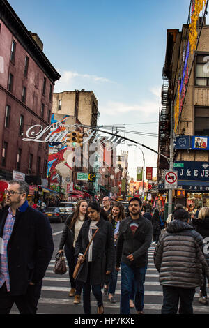 little italy entrance, Brooklyn, nyc Stock Photo