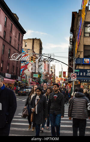 little italy entrance, Brooklyn, nyc Stock Photo