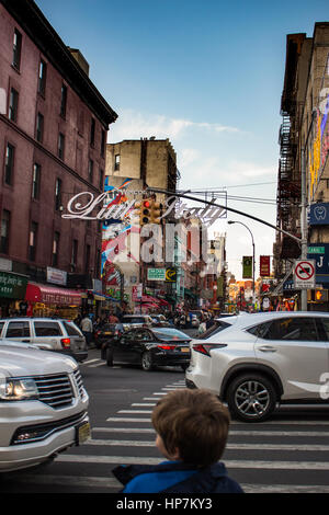 little italy entrance, Brooklyn, nyc Stock Photo