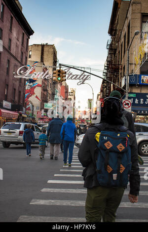 little italy entrance, Brooklyn, nyc Stock Photo