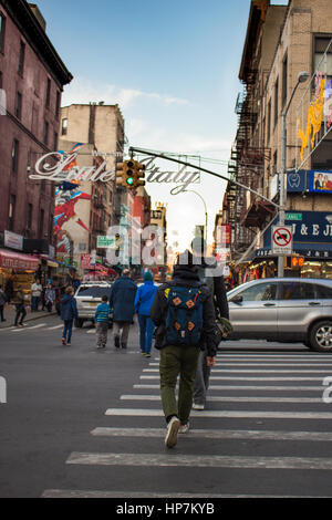 little italy entrance, Brooklyn, nyc Stock Photo