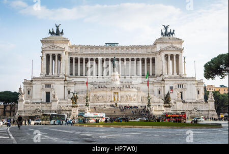 Altare della Patria monument in Rome, Italy. Stock Photo